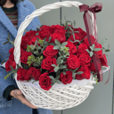 Cesta con rosas "Classic"