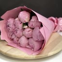 Bouquet de 11 pivoines roses