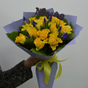 Blumenstrauß 'Strauß Rosen und Iris'