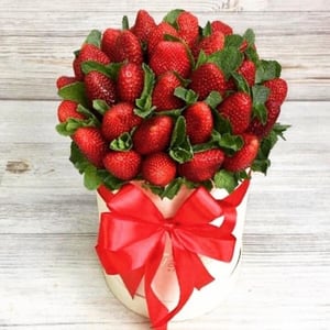 Box of strawberries