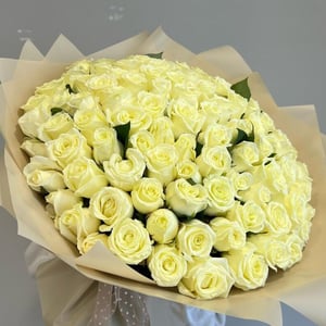 Bouquet '101 white rose'