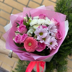 Mixed bouquet of roses Aqua