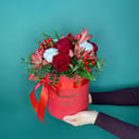 Blumenbox 'Schönes Rot'