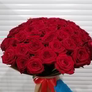 Bouquet of 45 red roses