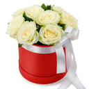 Arreglo floral 'Flowers in a box of 9 roses Mondial'