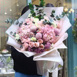 Blumenstrauß 'Rosa Wolke'