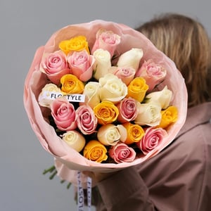 Bouquet of 25 roses mix