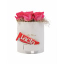 Pink Roses Flower Box with Chocolate