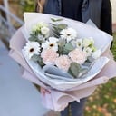 Bouquet 'Gerberas, Dianthus and Eustoma'