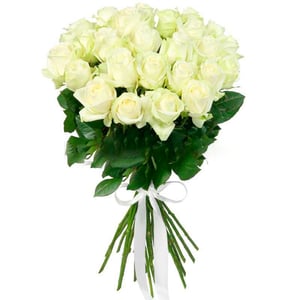 Ramo '25 rosas blancas'