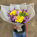 Arreglo floral 'Bouquet of Chrysanthemums, Roses and Alstroemeria'