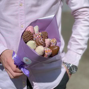 Ramo de fresas "Amor loco"