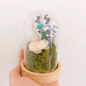 Cúpula de flores preservadas pequeña