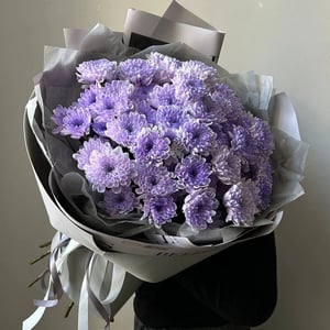 Bouquet '11 lilac chrysanthemums in a package'