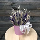 Composición de flores secas