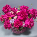 Blumenkorb 'Französischer Rosenduft'