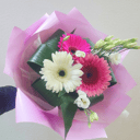 Lisianthus and Gerberа Bouquet