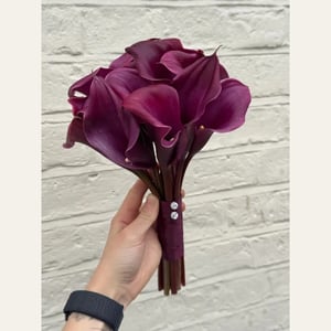 Deep Burgundy Calla Lily Bouquet