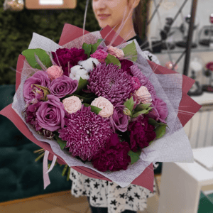 Bouquet of Chrysanthemums, Dianthus and Alstroemeria