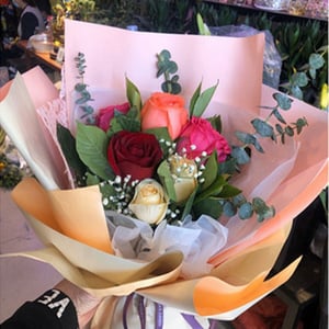 Bouquet 'Colorful roses'