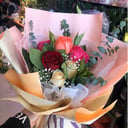 Blumenstrauß 'Bunte Rose'