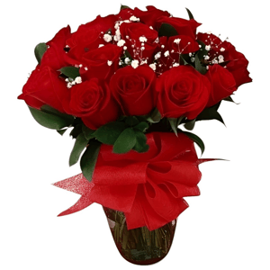 Blumenarrangement 'Vasenarrangement mit 12 Rosen'