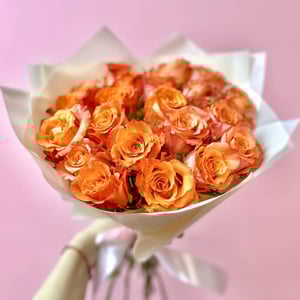 Bouquet of roses in a stylish design