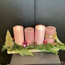 Blumenarrangement 'Kranz in Rosa'