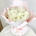 Bouquet '9 snow-white roses'