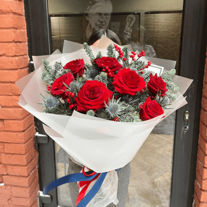 Blumenstrauß 'Frostige Beeren'