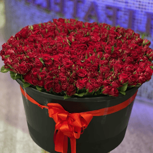 Flower box '501 red roses bestseller'