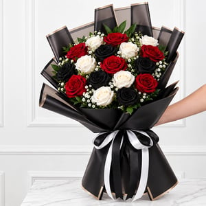 Bouquet 'dramatic black'
