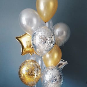 Balloons "Silver and gold"