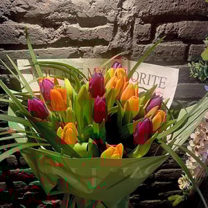 Mazzo 'Bouquet di tulipani tricolore'