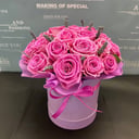 25 roses with lavender