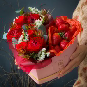 Strawberries with cream