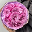 Bouquet 'Pink peony roses Queens crown'