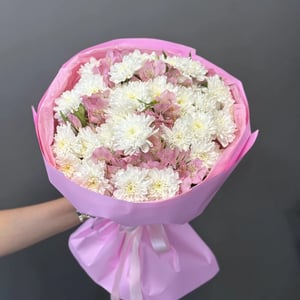 Blumenstrauß 'Bouquet aus Chrysanthemen und Alstroemerien'