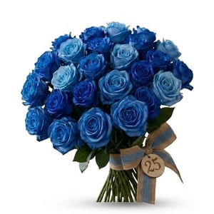 Ramo de 25 Rosas Azules