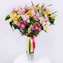Bouquet 'Sun halo: 21 colorful orchids'