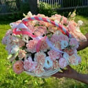 Blumenkorb 'Pink sunset'