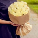 Bouquet of 21 white roses