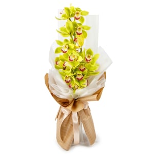 Blumenstrauß 'Bouquet of lemon orchid "Tropicanka"'
