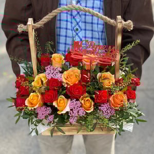 Caja de flores 'Felices vacaciones'