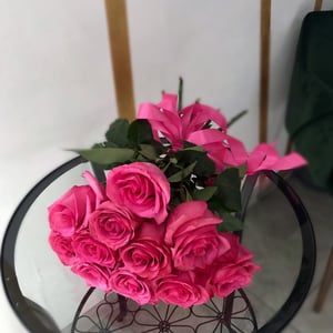 Bouquet '11 roses on a ribbon'