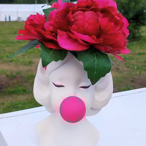 Cache-pot with peonies "Molly"