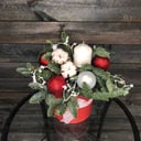 Arrangement 'Composition "Christmas hearth" red'