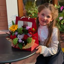 Handtasche "Bright" mit einer Sonnenblume