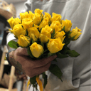 Blumenstrauß '19 gelbe kenianische Rosen'