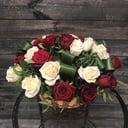 Blumenkorb 'Korb mit 25 Rosen'